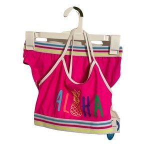 Girls' Wave Zone 2 Piece Bikini Set SPF 50 Pink Size XL 14/16